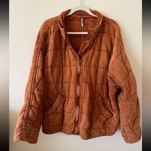 Free People Quilted Dolman Jacket